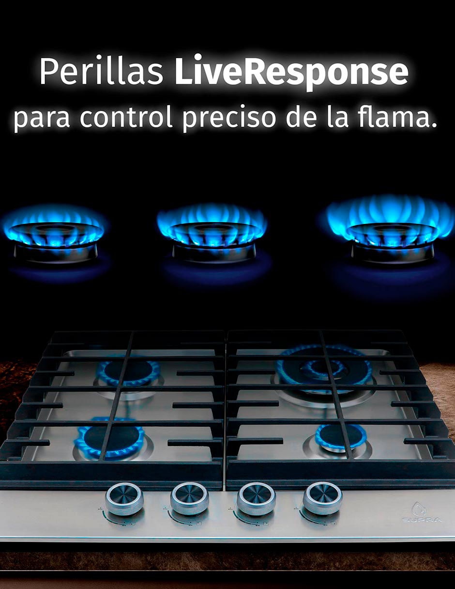 Parrilla a gas empotrable 6