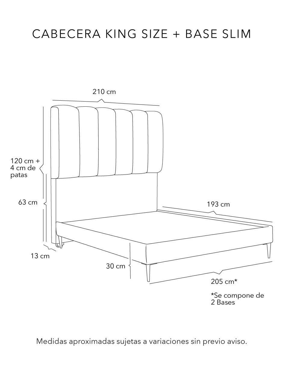 Cama kami slim de madera y tela 4