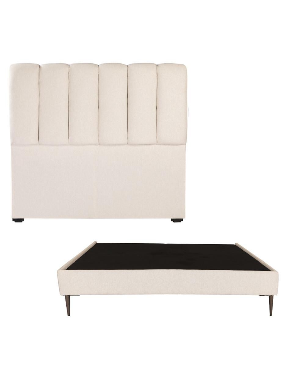 Cama kami slim de madera y tela 2