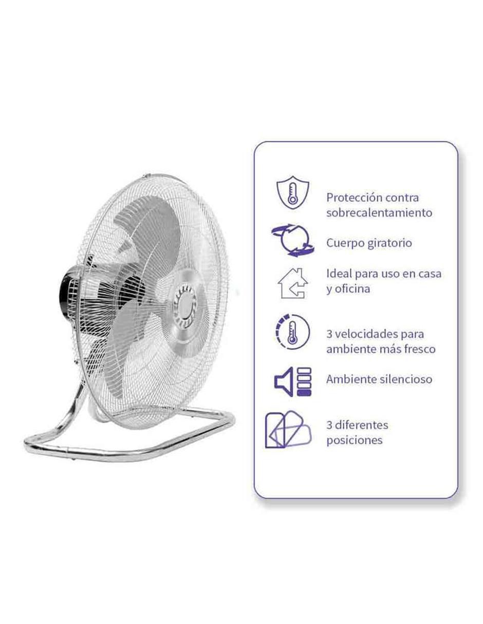 VENTILADOR DE PEDESTAL VP-18-BR-, GRISS 3