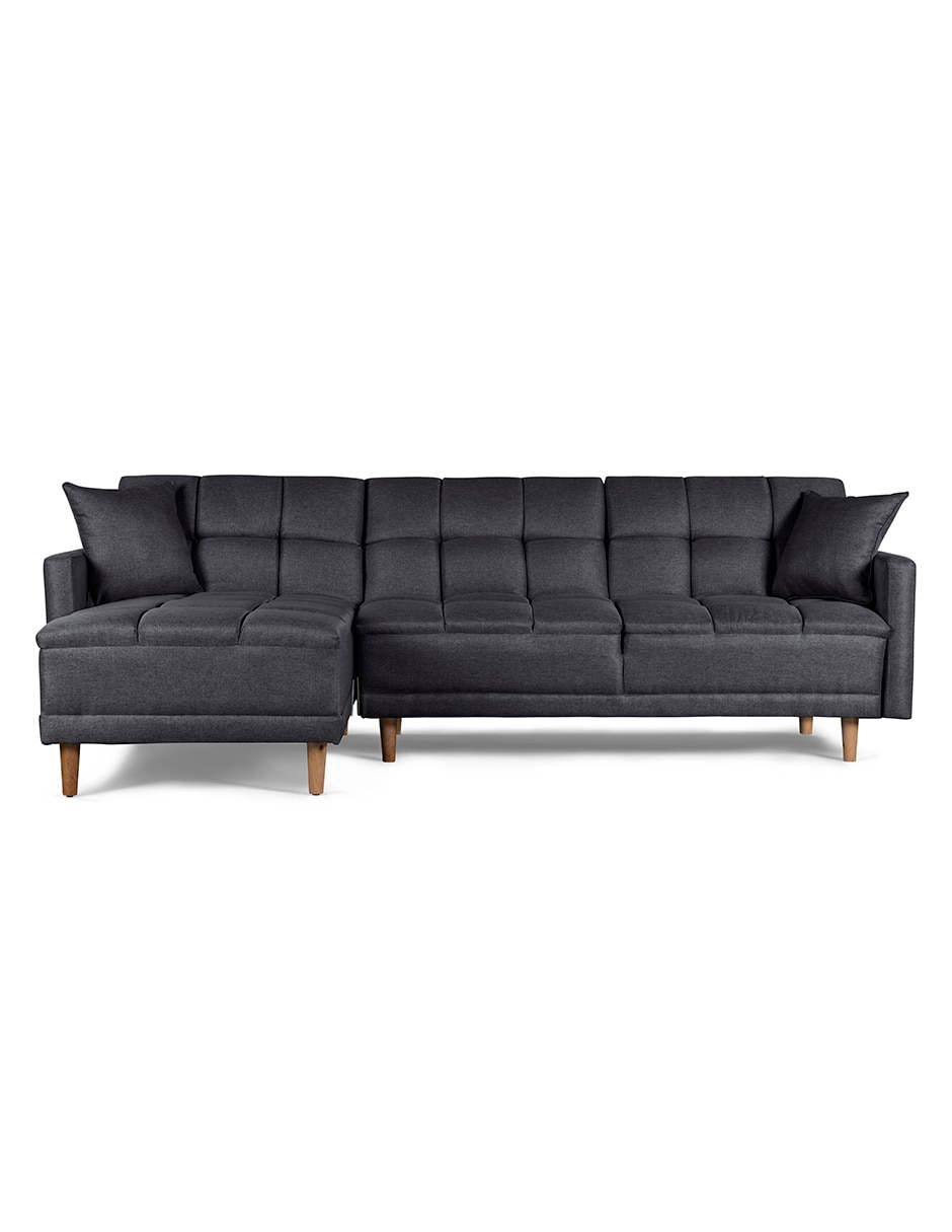 Sala modular Reversible, Sunny Con Memory Foam, Respaldo Reclinable de lino 1
