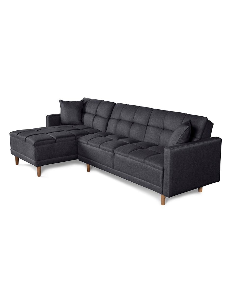 Sala modular Reversible, Sunny Con Memory Foam, Respaldo Reclinable de lino 6
