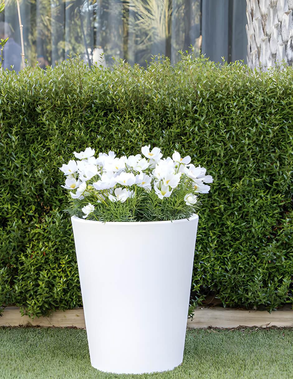 Maceta Gerbera 45 de plástico con sistema automático de riego