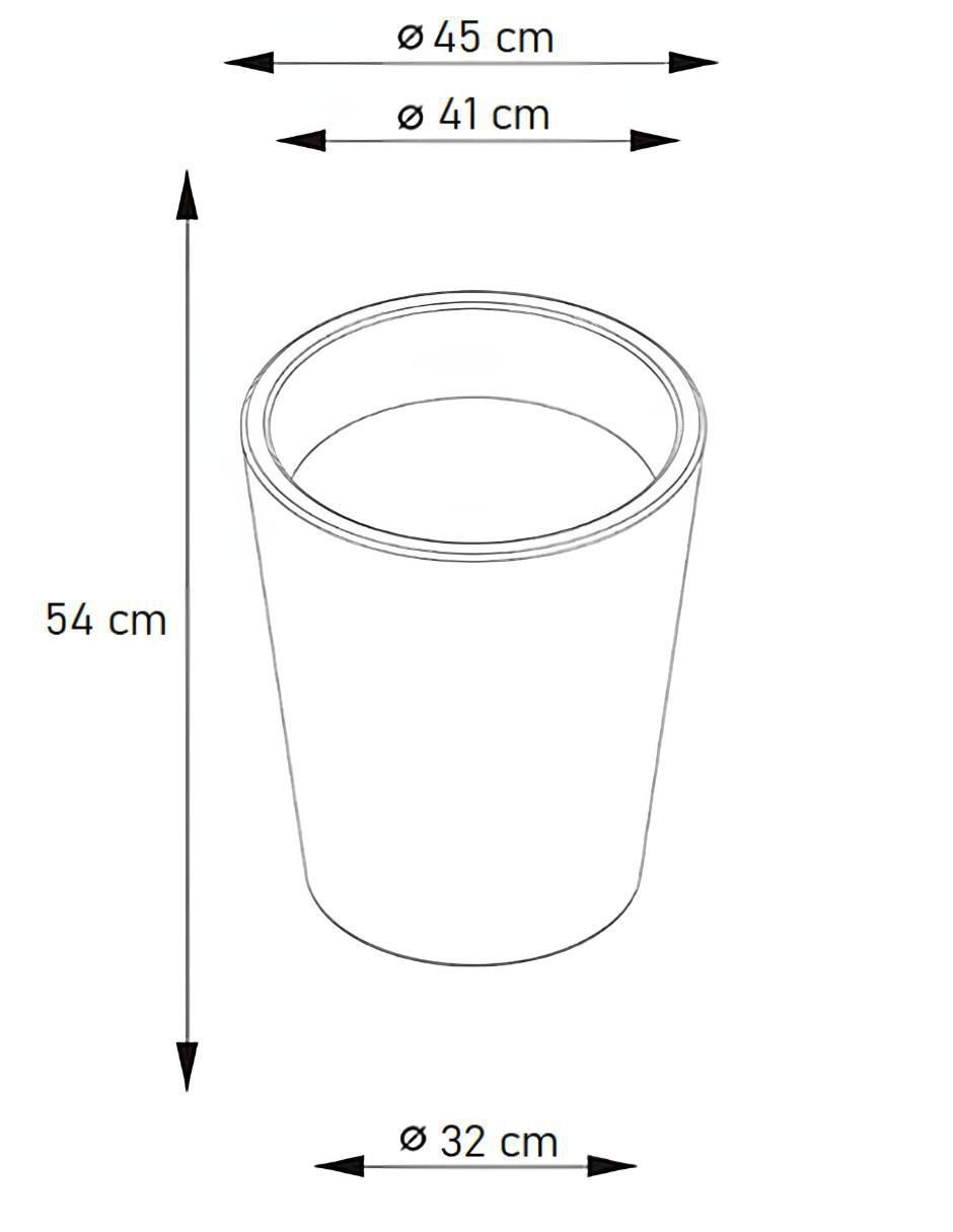 Maceta Gerbera 45 Cm de plástico con sistema automático de riego
