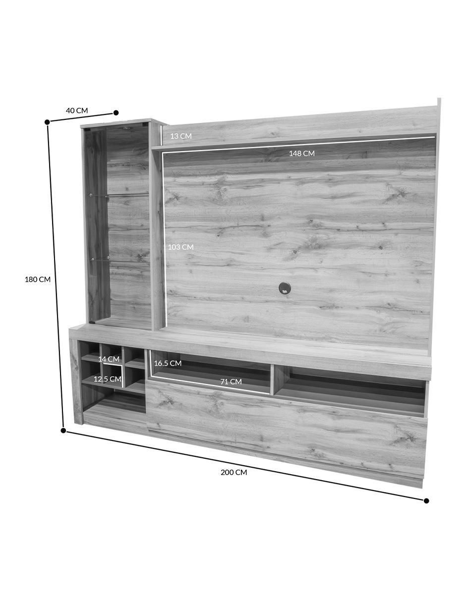 Mueble de TV armable Mikko de aglomerado 8