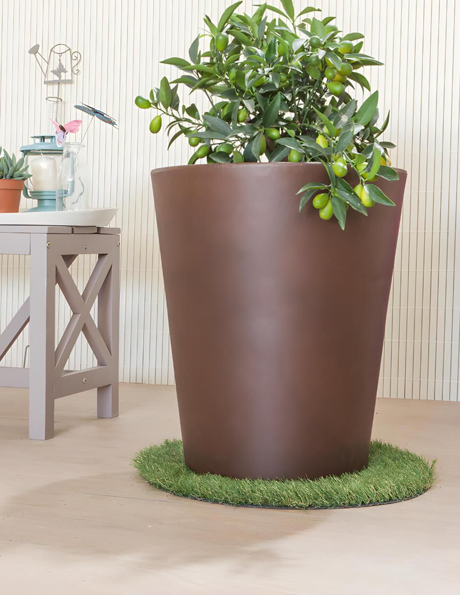 Maceta Gerbera de plástico con sistema automático de riego