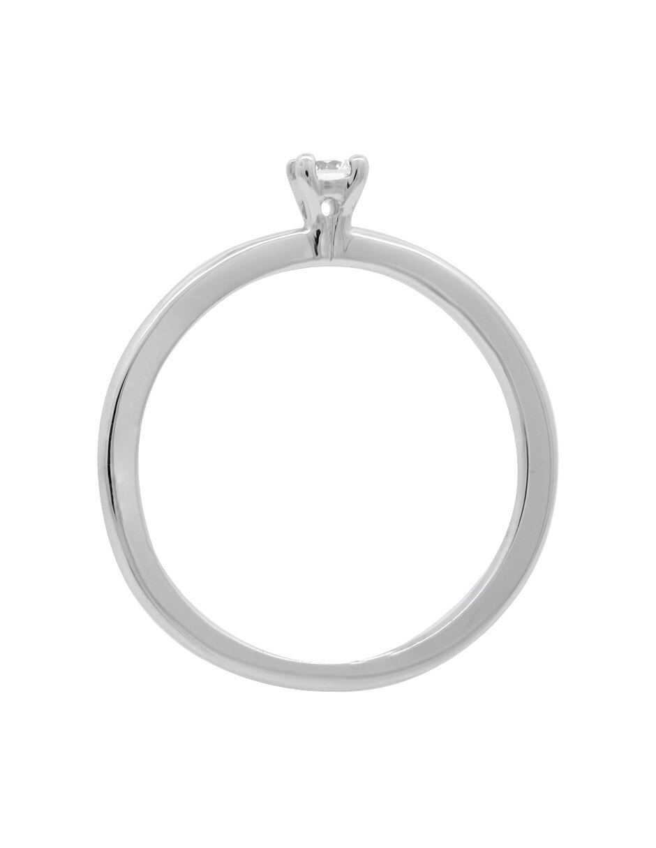 Solitario 14 k diamante 2