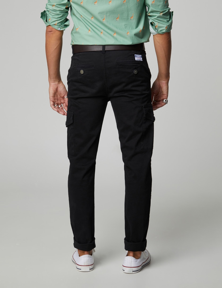 Pantalón casual cargo slim Altonadock de algodón para hombre