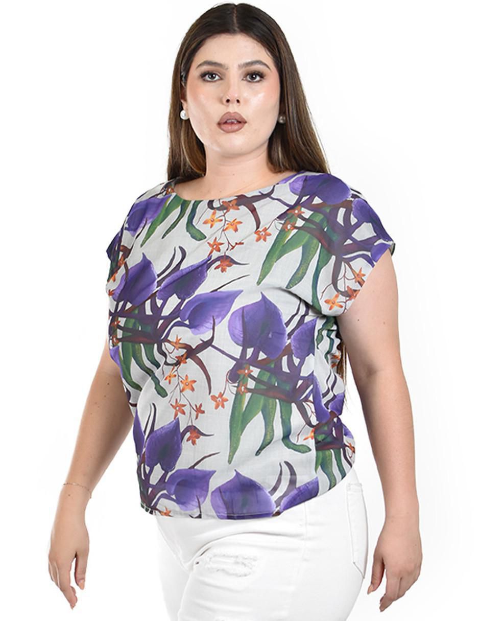Blusa manga corta para mujer 7