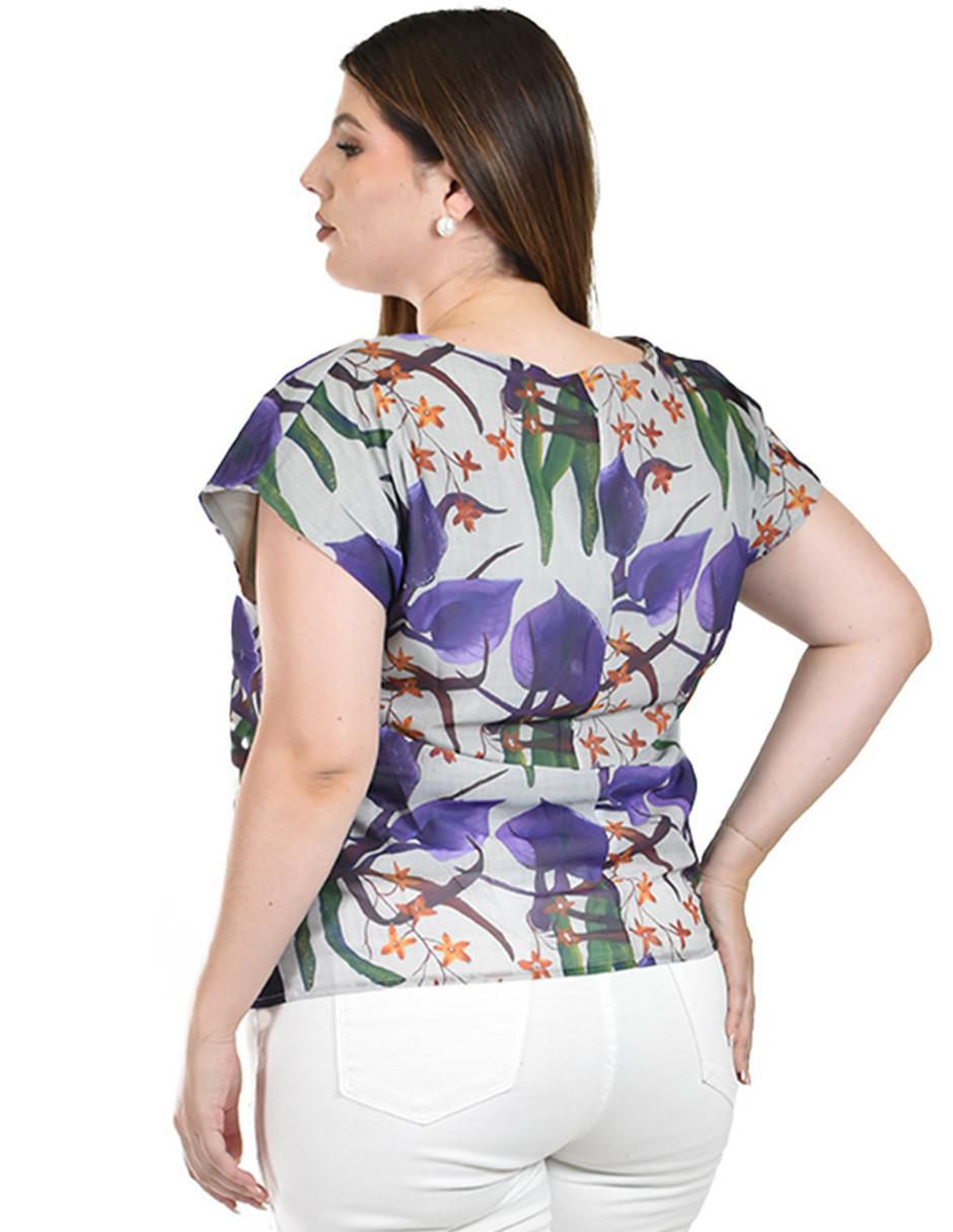 Blusa manga corta para mujer 8