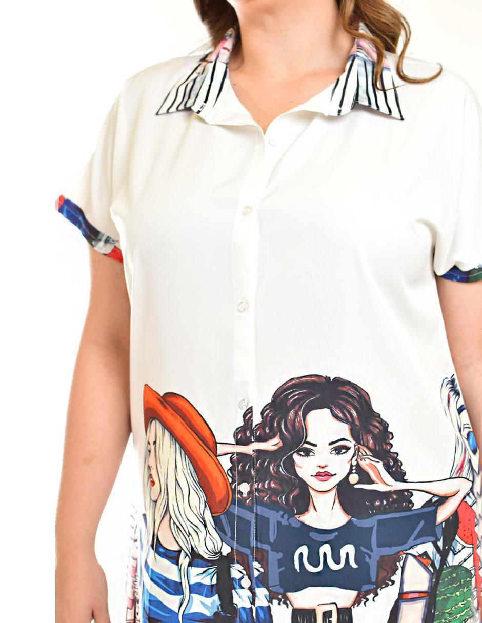 Vestido corto casual para mujer