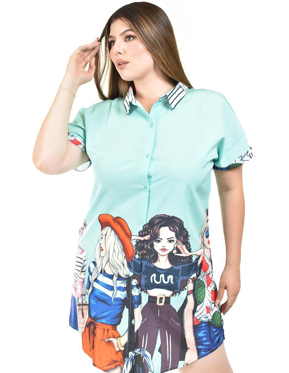 Vestido corto casual para mujer