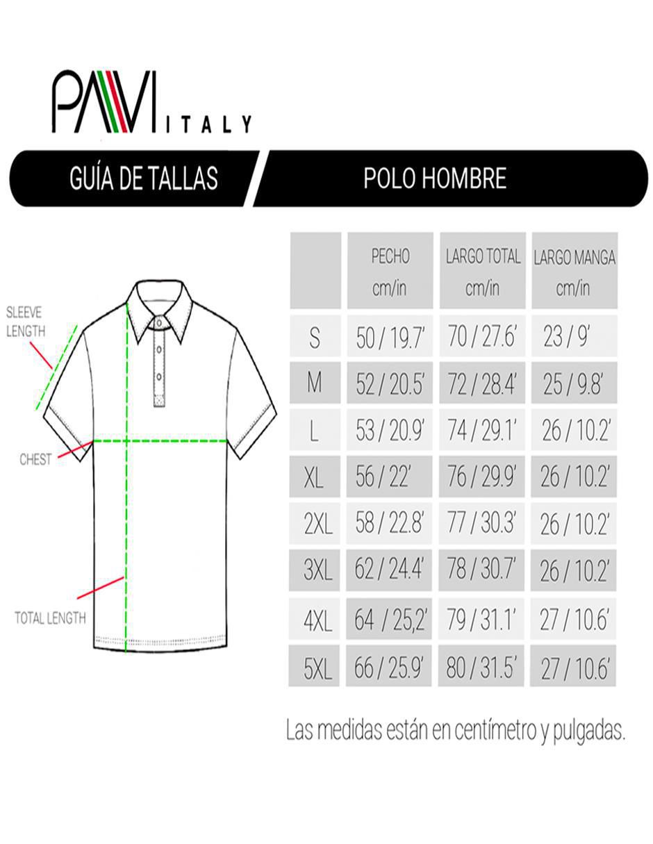 Playera Pavi Italy cuello polo para hombre