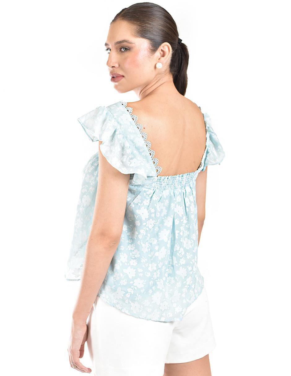 Blusa manga corta para mujer 7