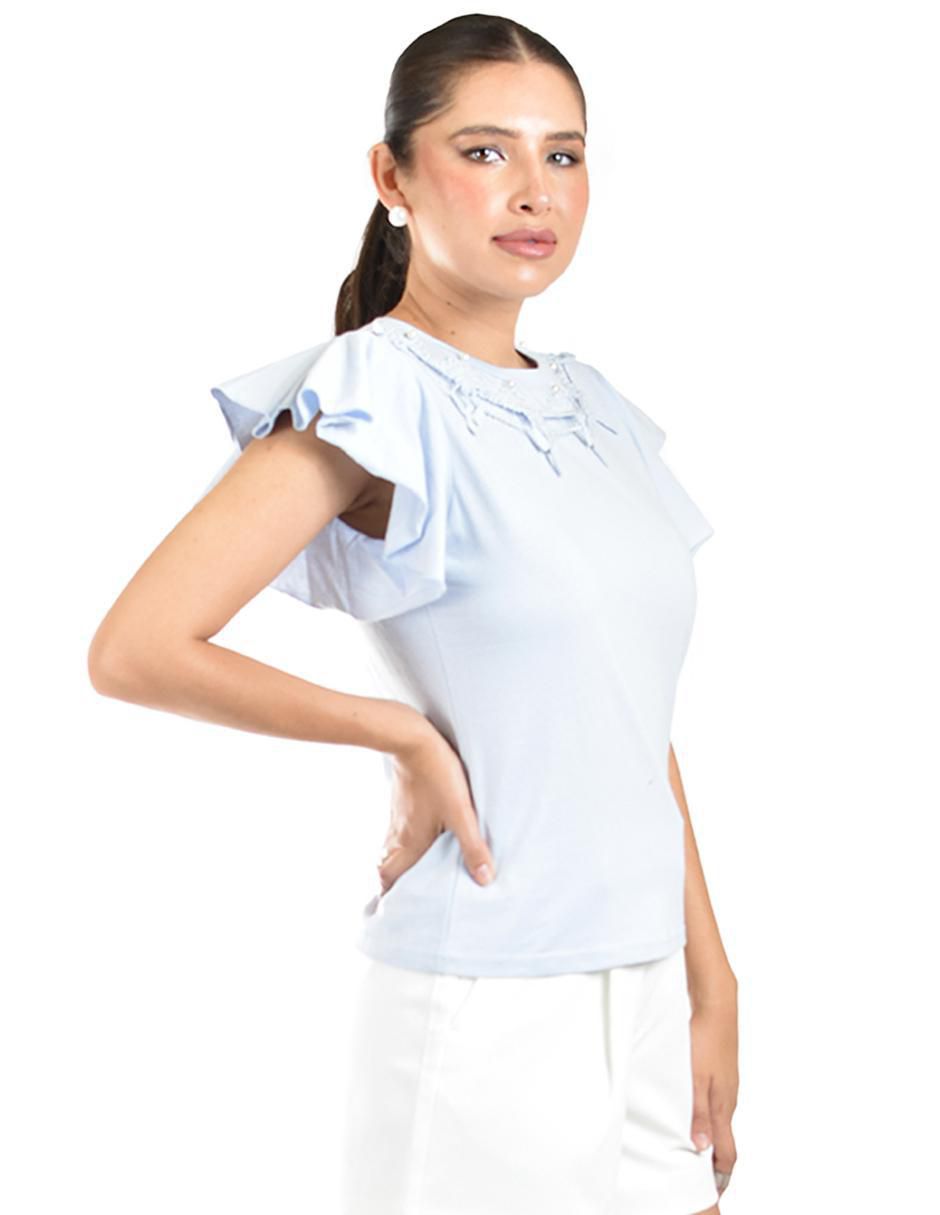 Blusa manga corta para mujer 6