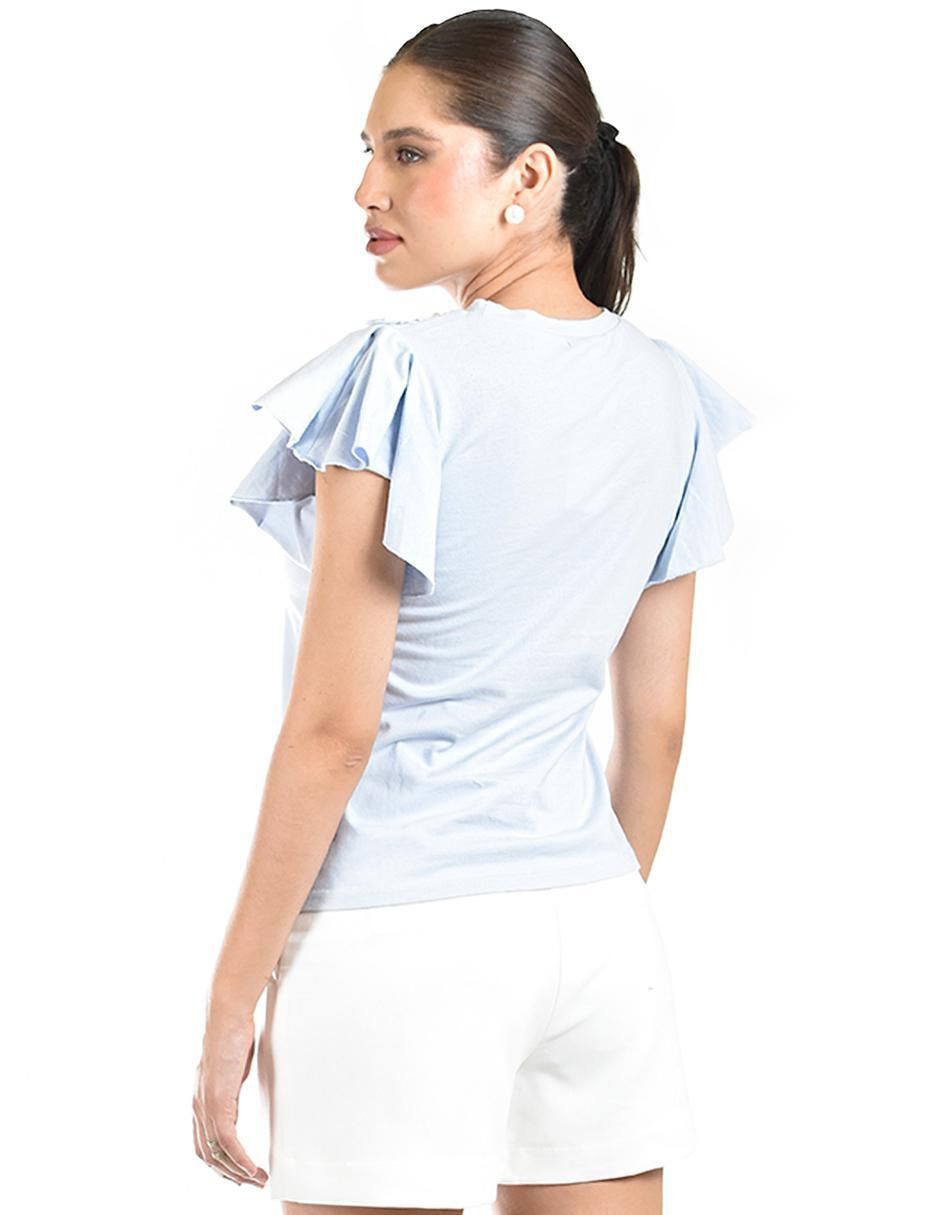 Blusa manga corta para mujer 7