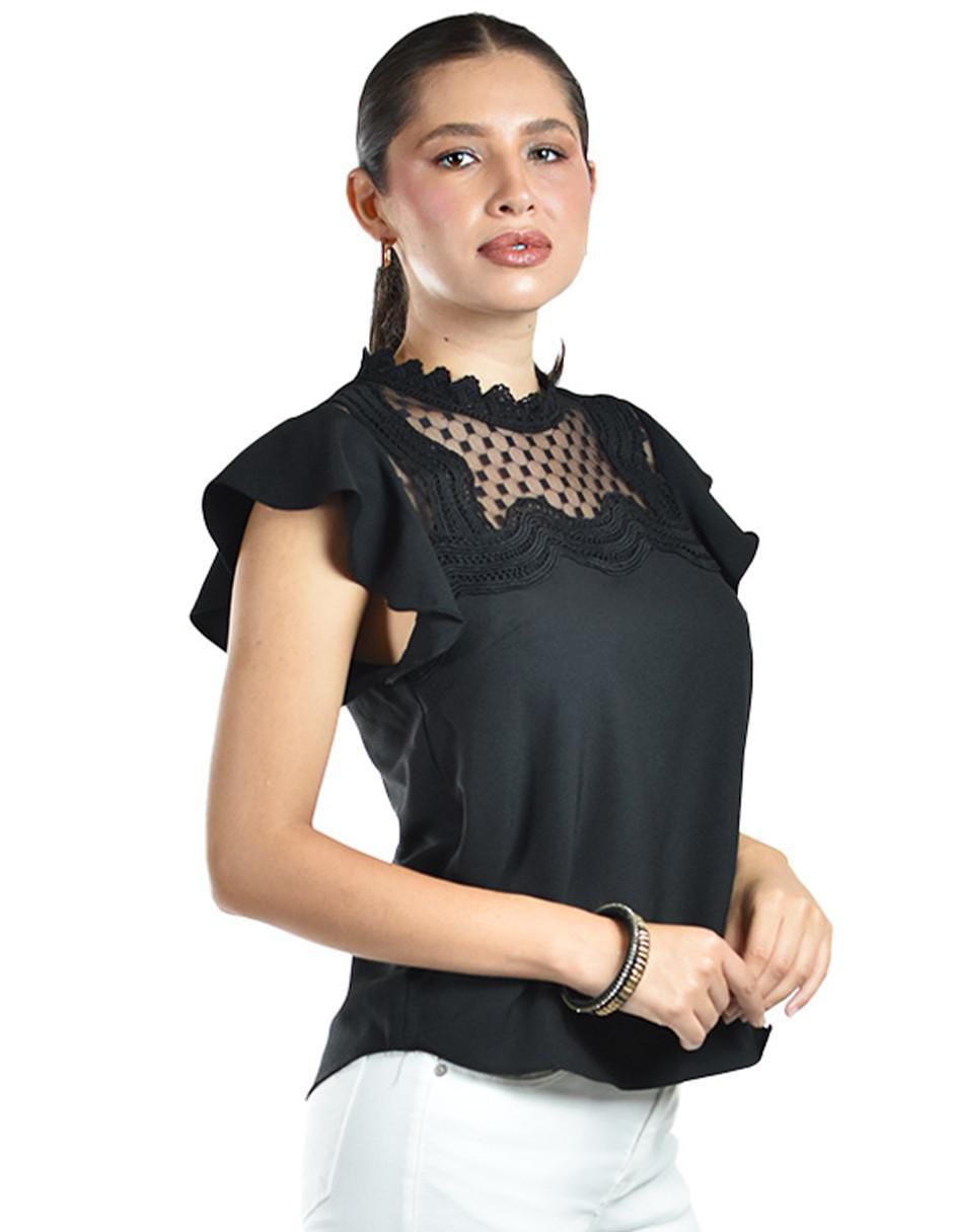 Blusa Roman Fashion manga corta para mujer