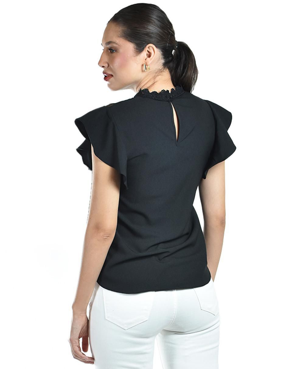 Blusa Roman Fashion manga corta para mujer