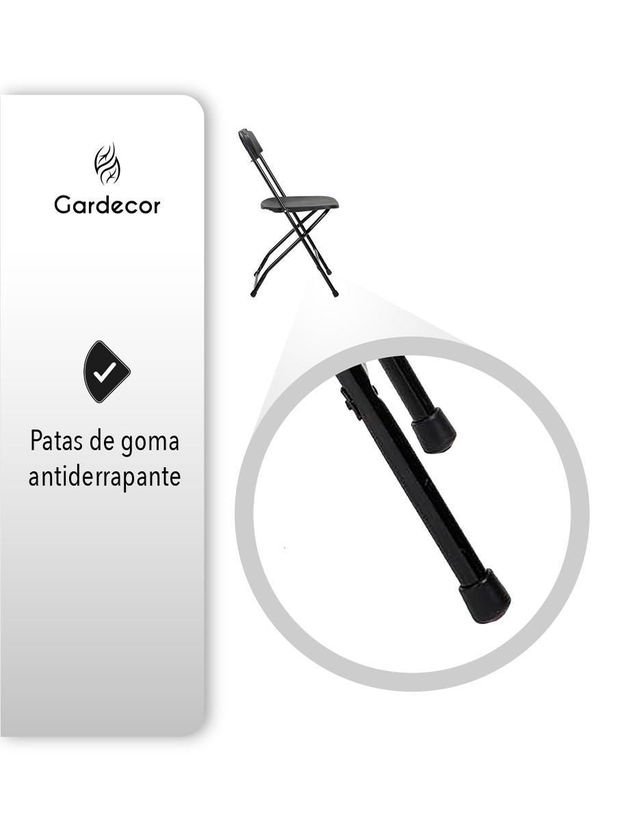 Silla plegable 10 piezas Gardecor de plástico