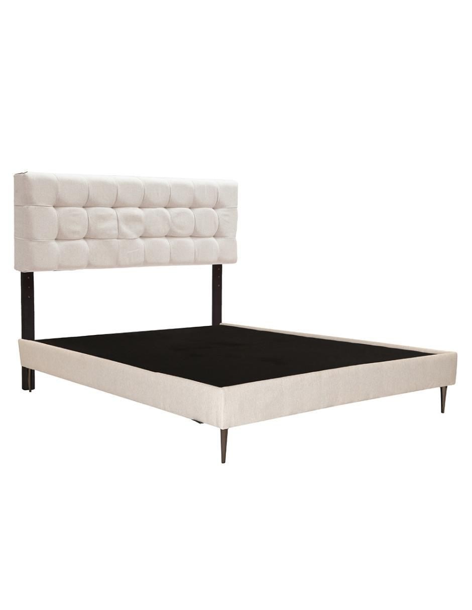 Cama catania slim de madera y tela 3