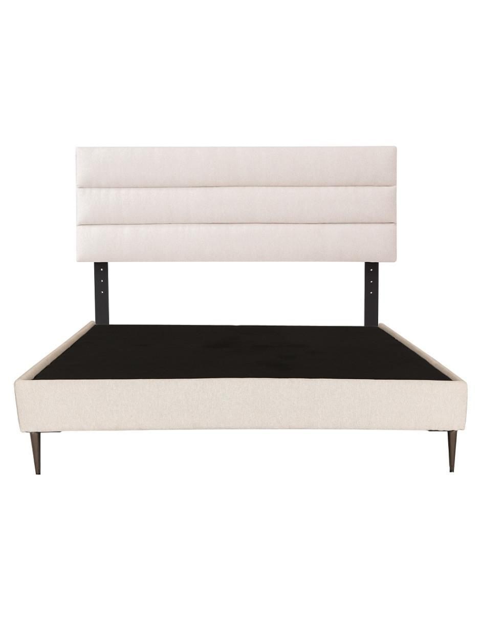 Cama logan slim de madera y tela Cama logan slim de madera y tela