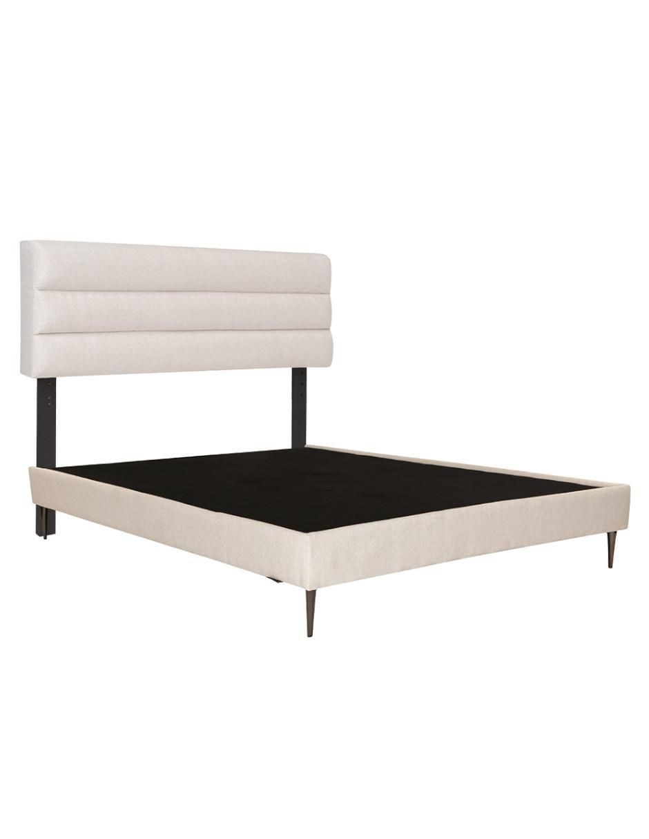 Cama logan slim de madera y tela 3