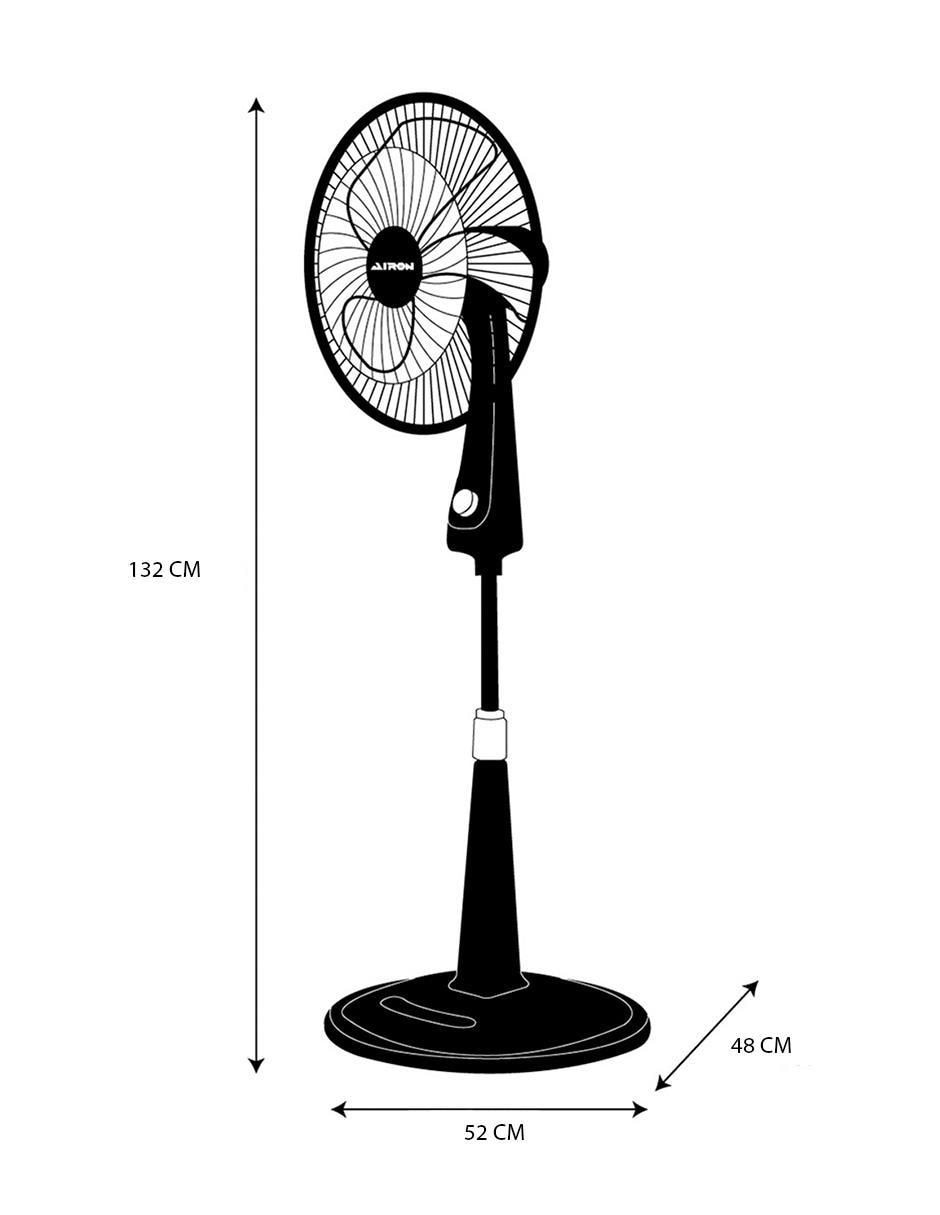 VENTILADOR DE PEDESTAL SFP3N1 A, NEGRO