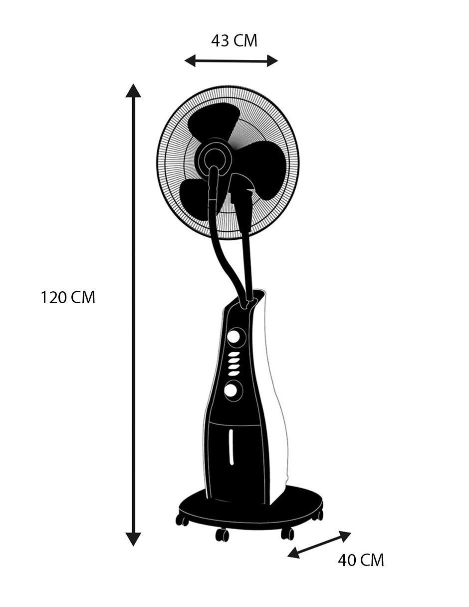 VENTILADOR DE PEDESTAL MF40 AIR, NEGRO 6