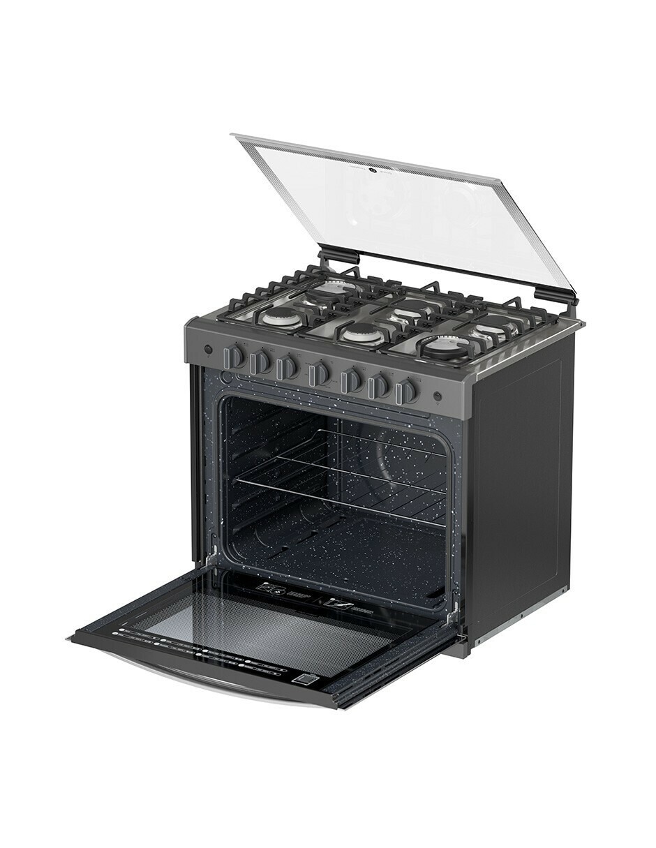 Estufa empotrable a gas lp Onix 79.68 cm ABR7140G de 6 quemadores 11