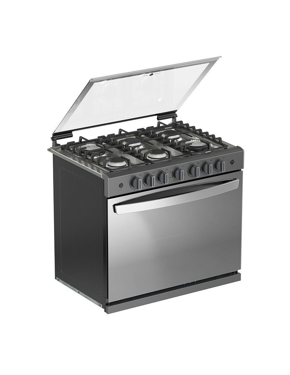 Estufa empotrable a gas lp Onix 79.68 cm ABR7140G de 6 quemadores 2