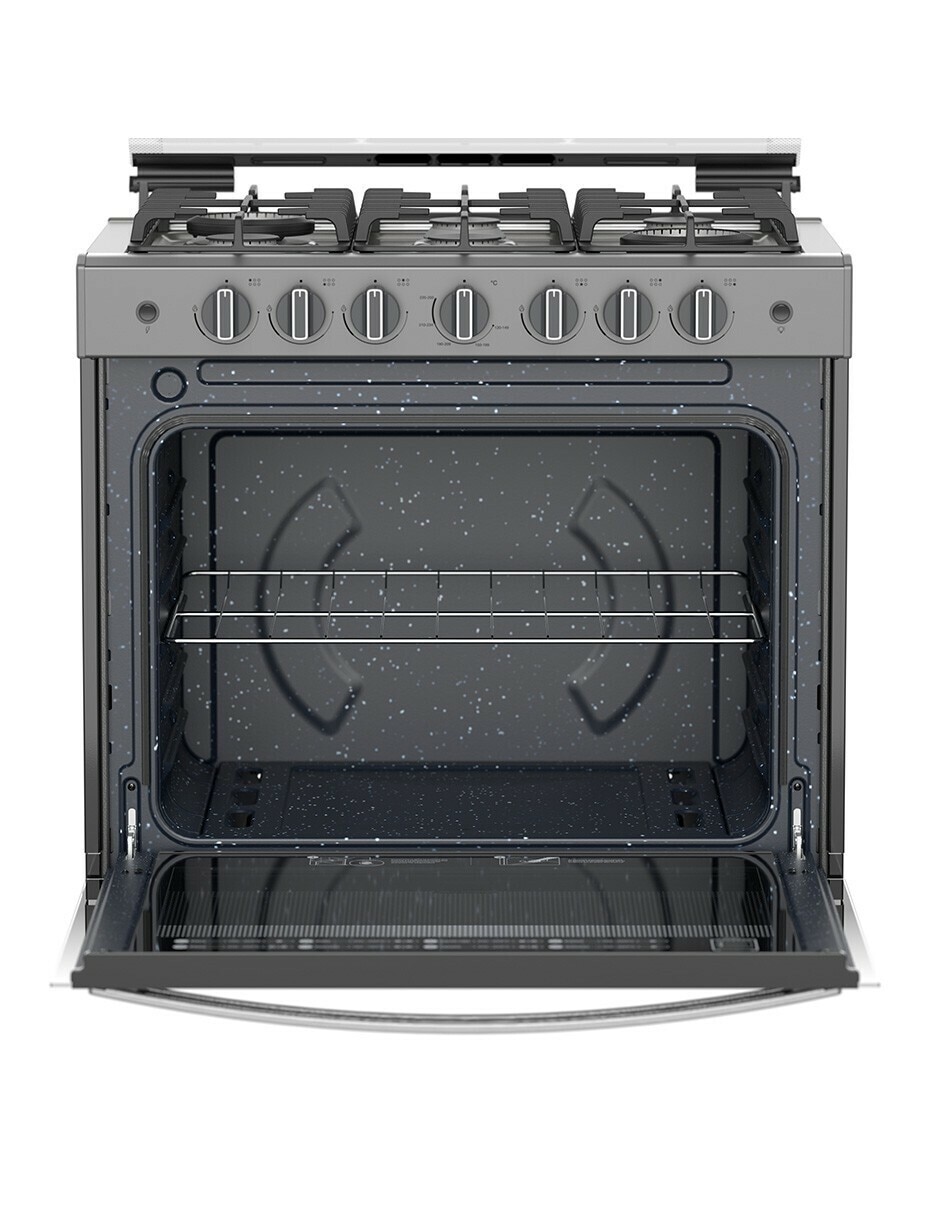 Estufa empotrable a gas lp Onix 79.68 cm ABR7140G de 6 quemadores 10