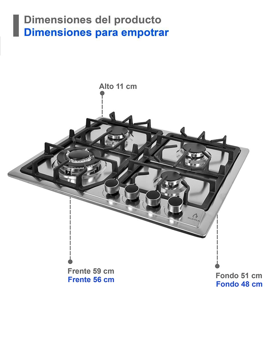 Campana de pared COMBINATO de acero inoxidable 7