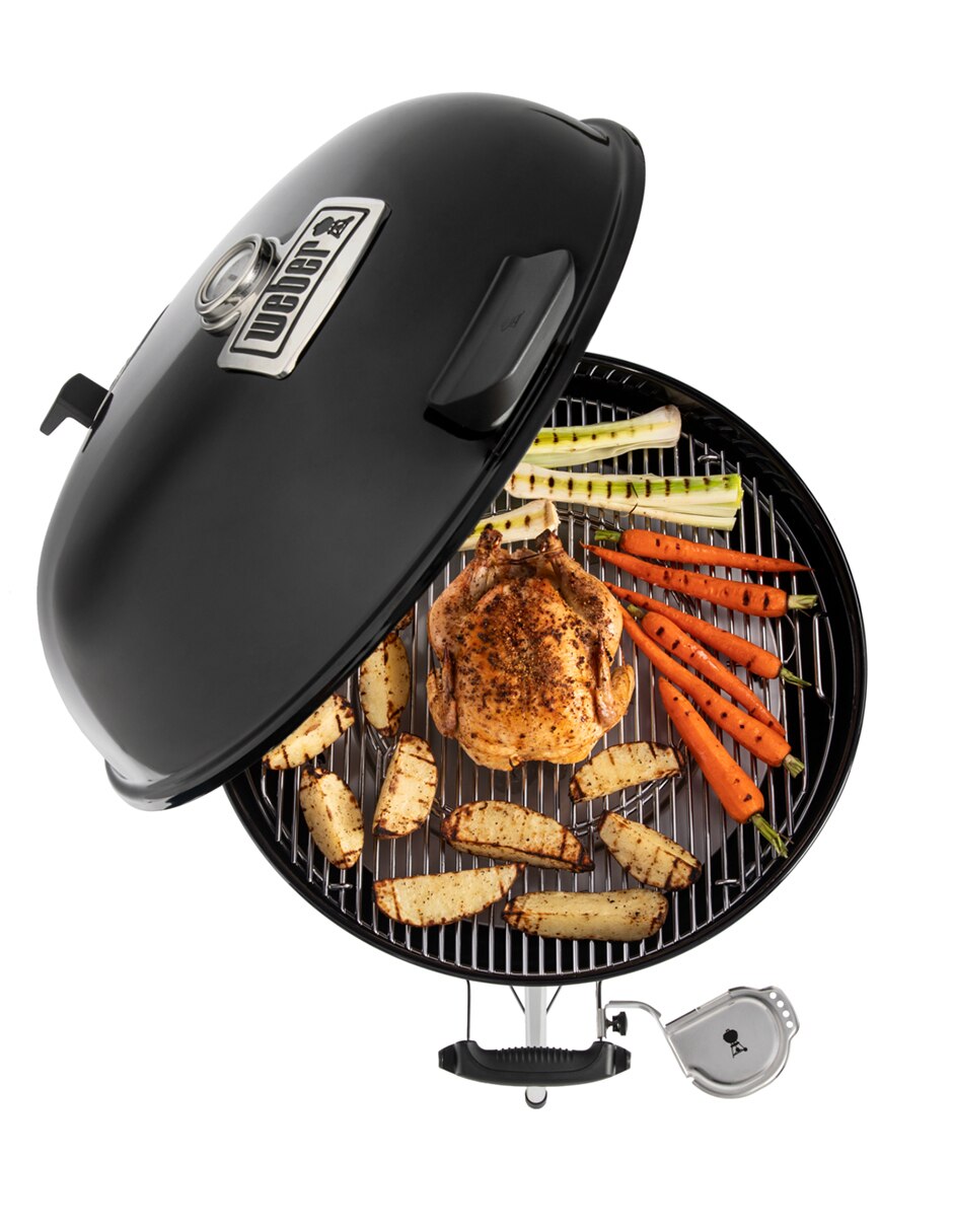 Asador de carbón Weber Master Touch Premium de acero porcelanizado 7