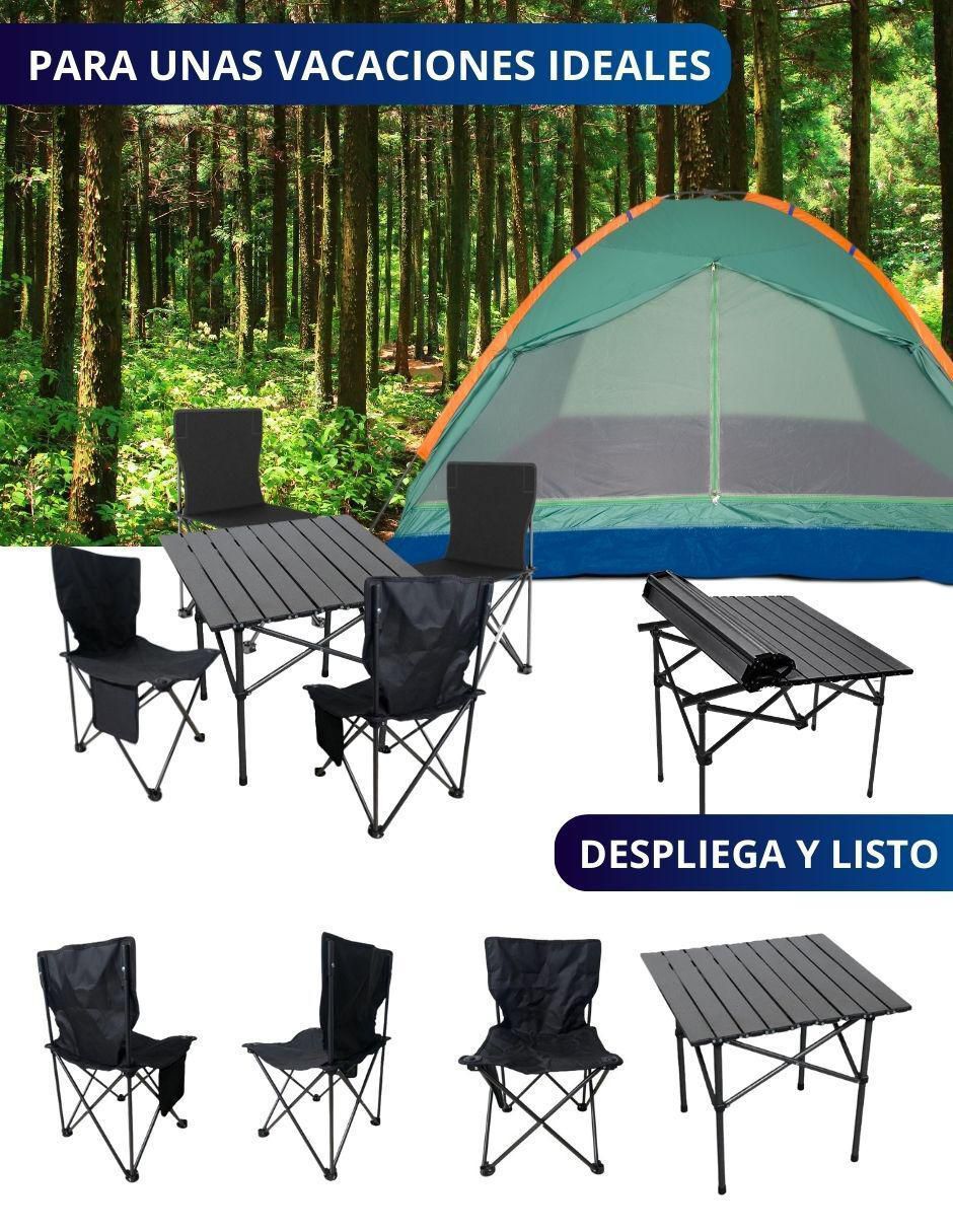 Juego de sillas plegables 5 piezas