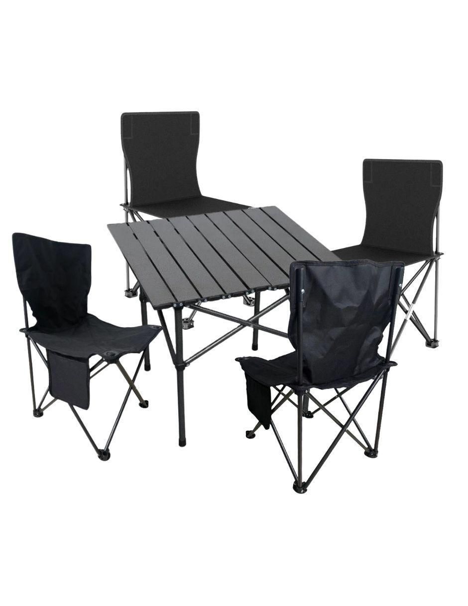 Juego de sillas plegables 5 piezas