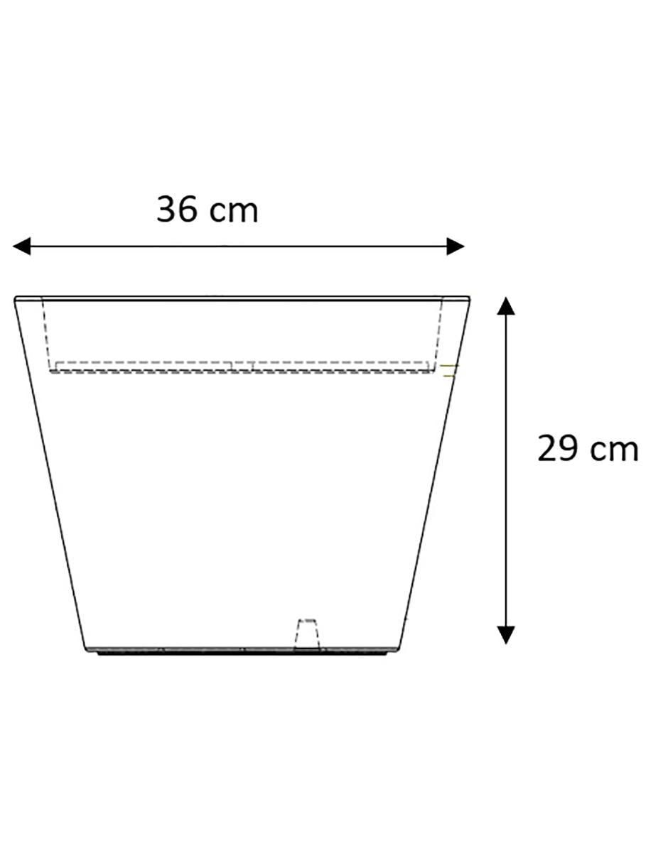 Maceta Petunia de plástico con sistema automático de riego