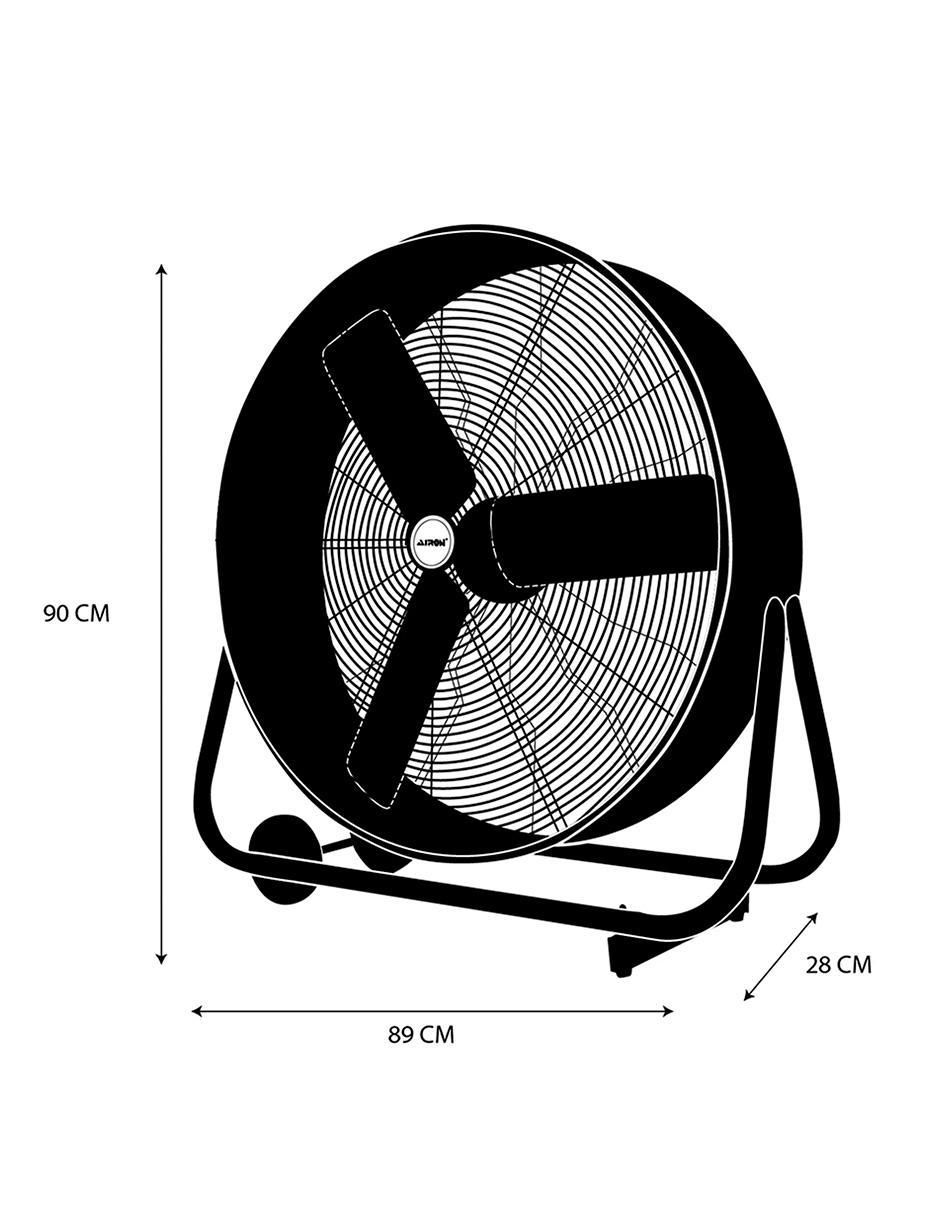 VENTILADOR DE PISO DFM75 , NEGRO 4