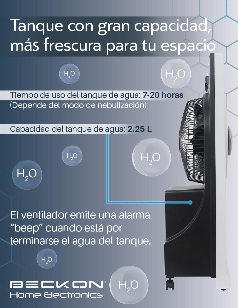 VENTILADOR DE TORRE BV-16WV3 B, BLANCO 4