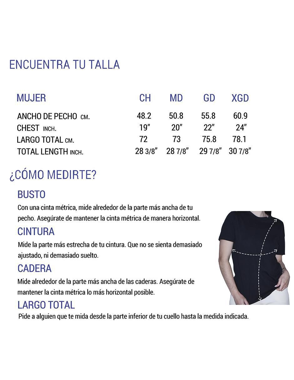 Playera manga corta cuello redondo mujer 7