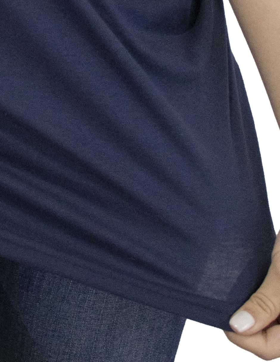 Playera manga corta cuello redondo para mujer 4
