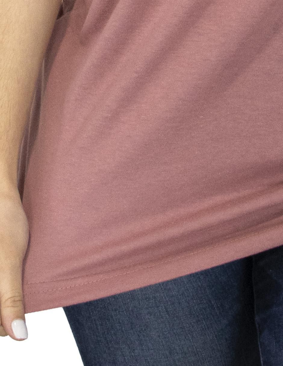 Playera manga corta cuello redondo para mujer 4