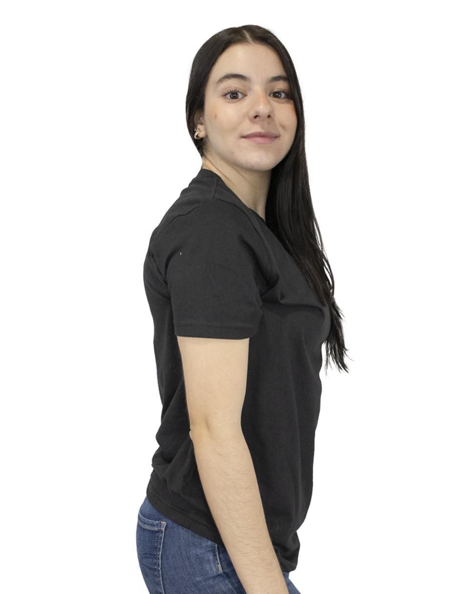 Playera manga corta cuello redondo para mujer 3