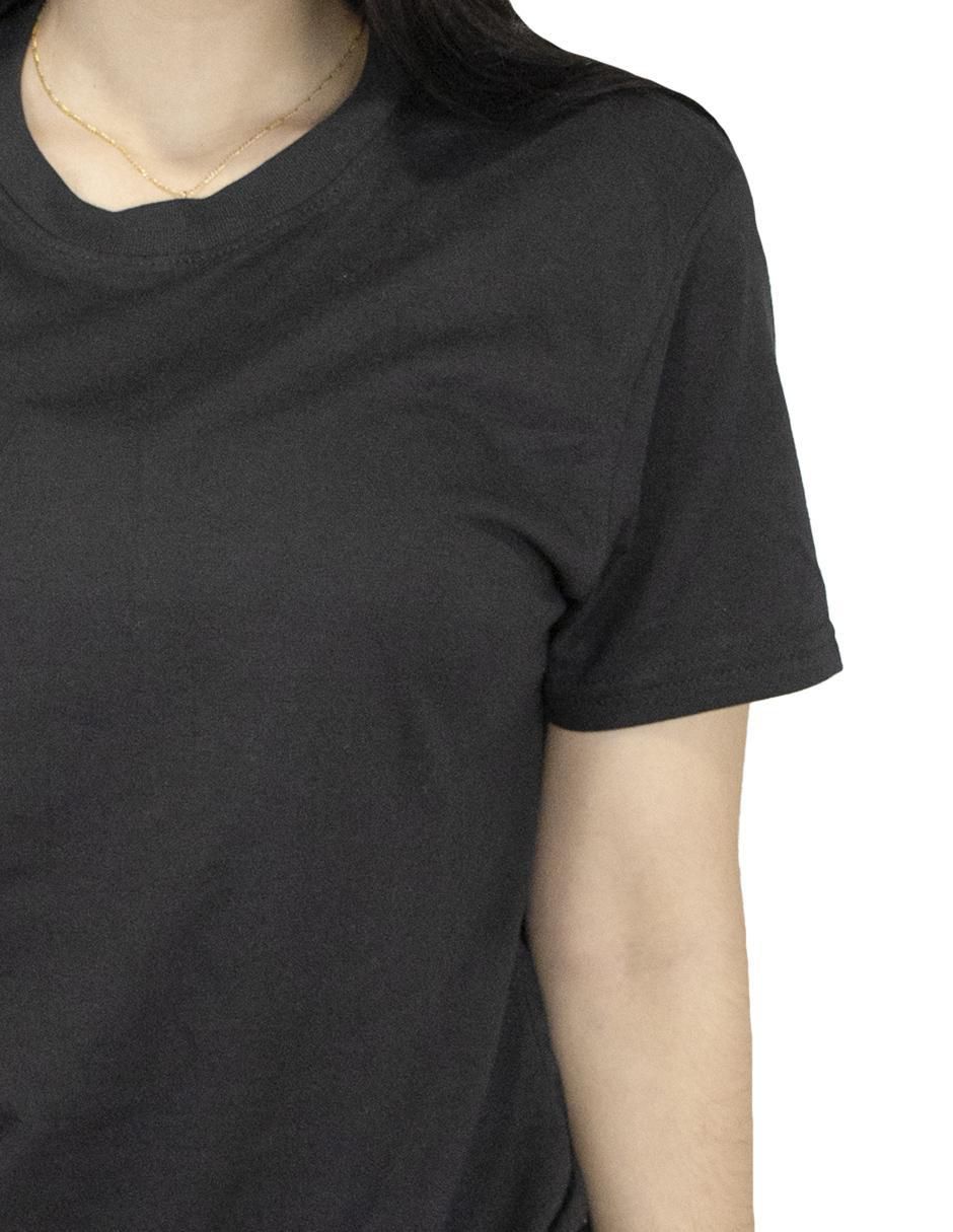 Playera manga corta cuello redondo para mujer 4
