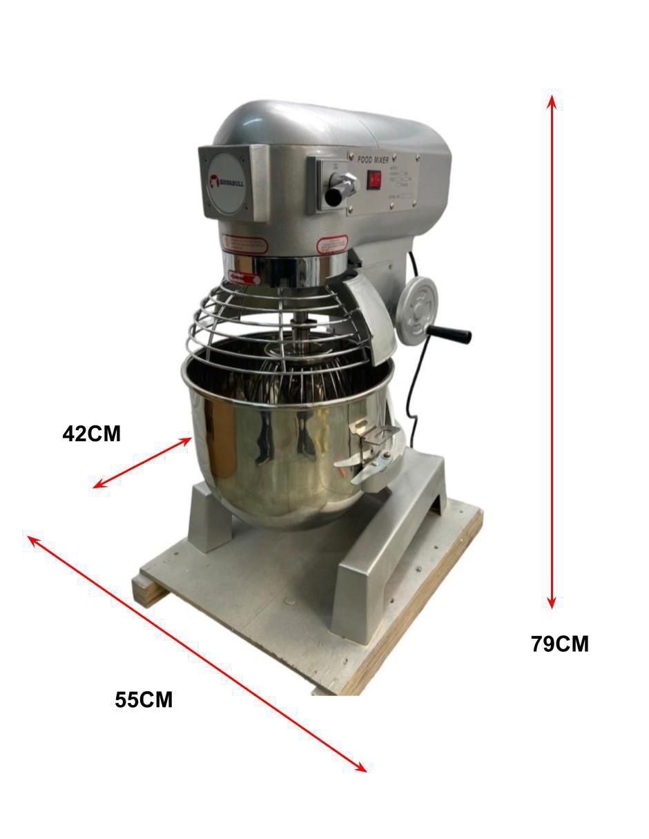 BATIDORA INDUSTRIAL, 20 L, GRIS ACERO