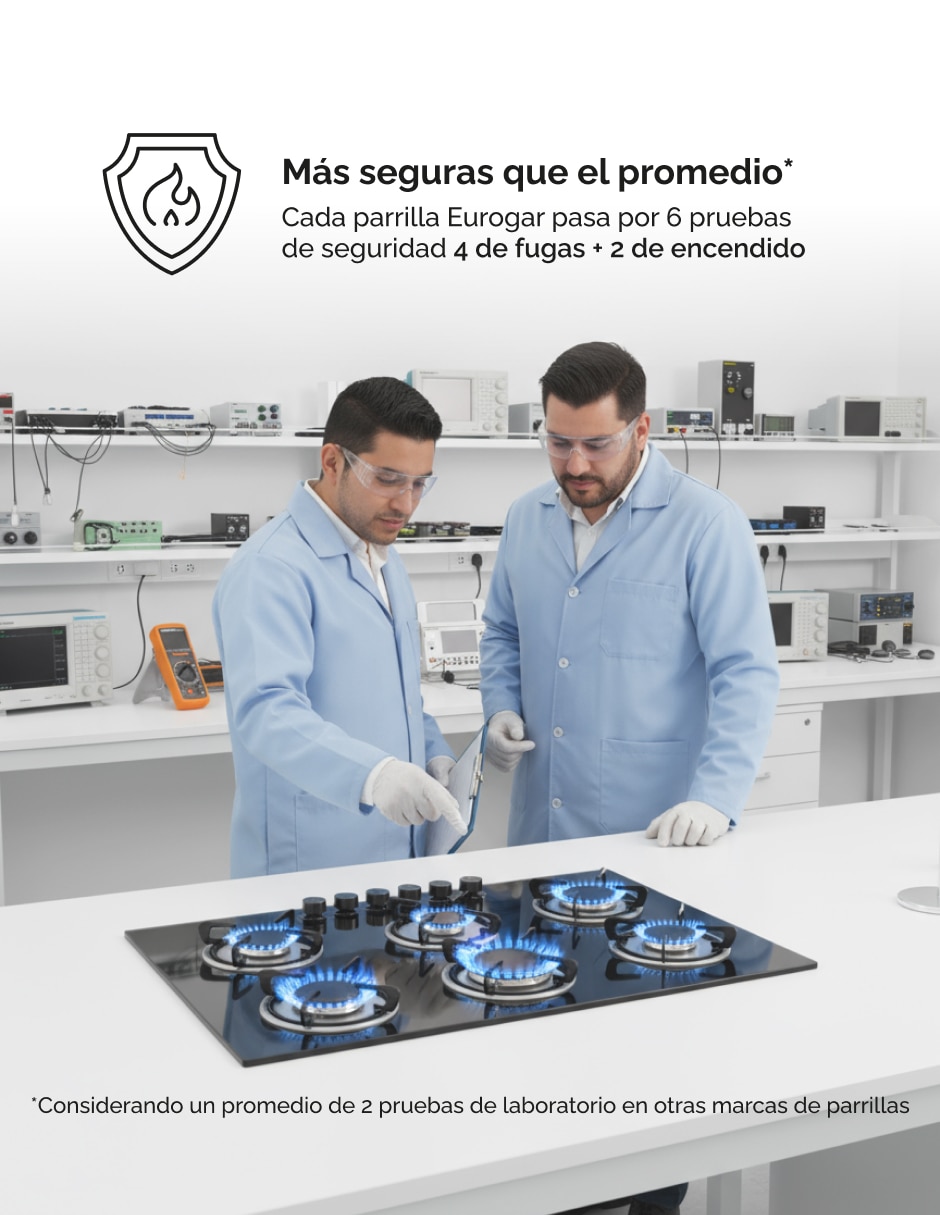 Parrilla a Gas LP empotrable Eurogar