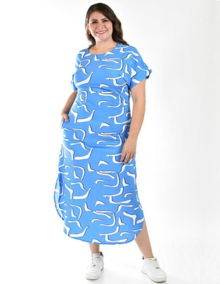 Vestido midi casual para mujer Vestido midi casual para mujer