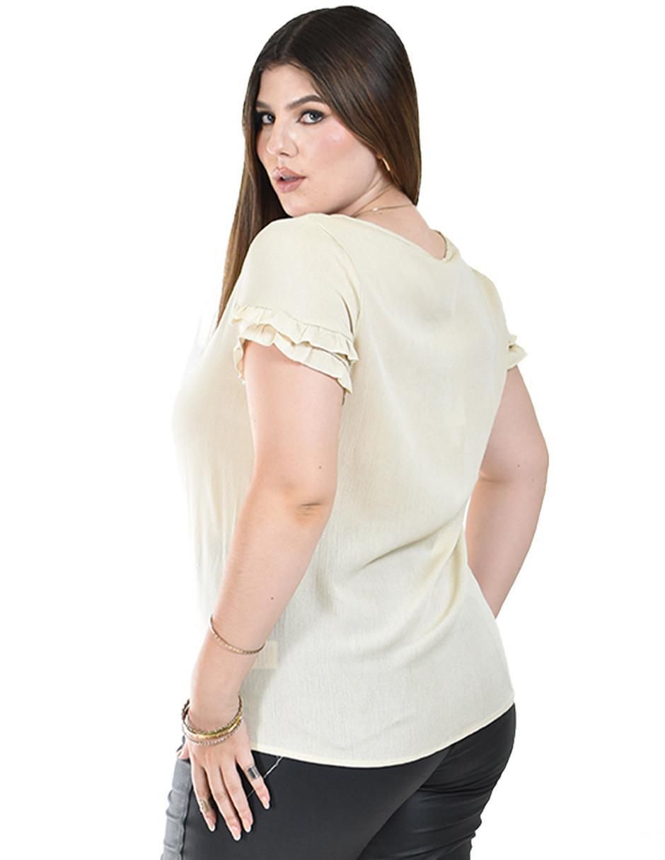 Blusa manga corta para mujer 8