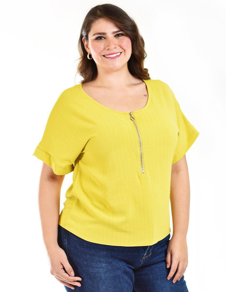 Blusa manga corta para mujer 11