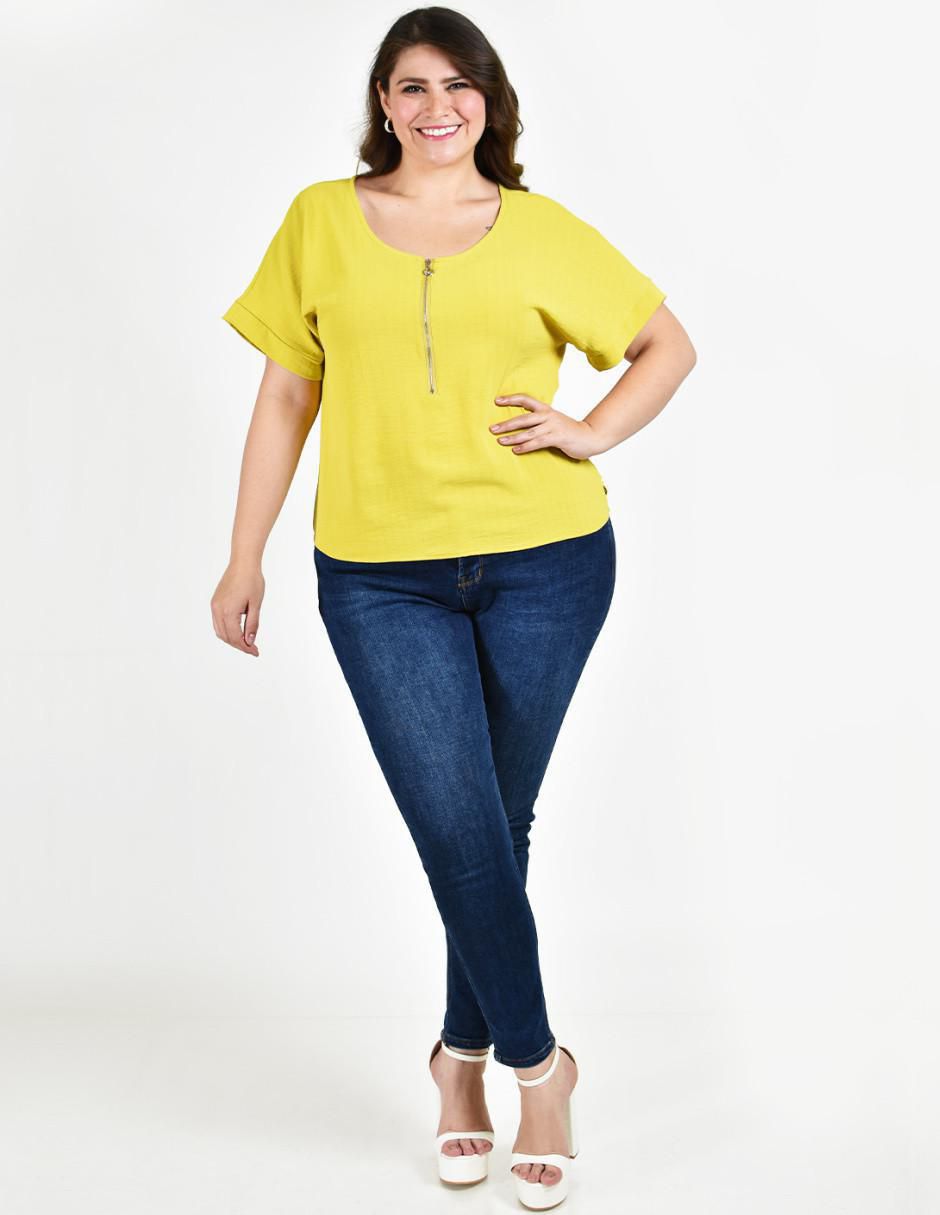 Blusa manga corta para mujer 12