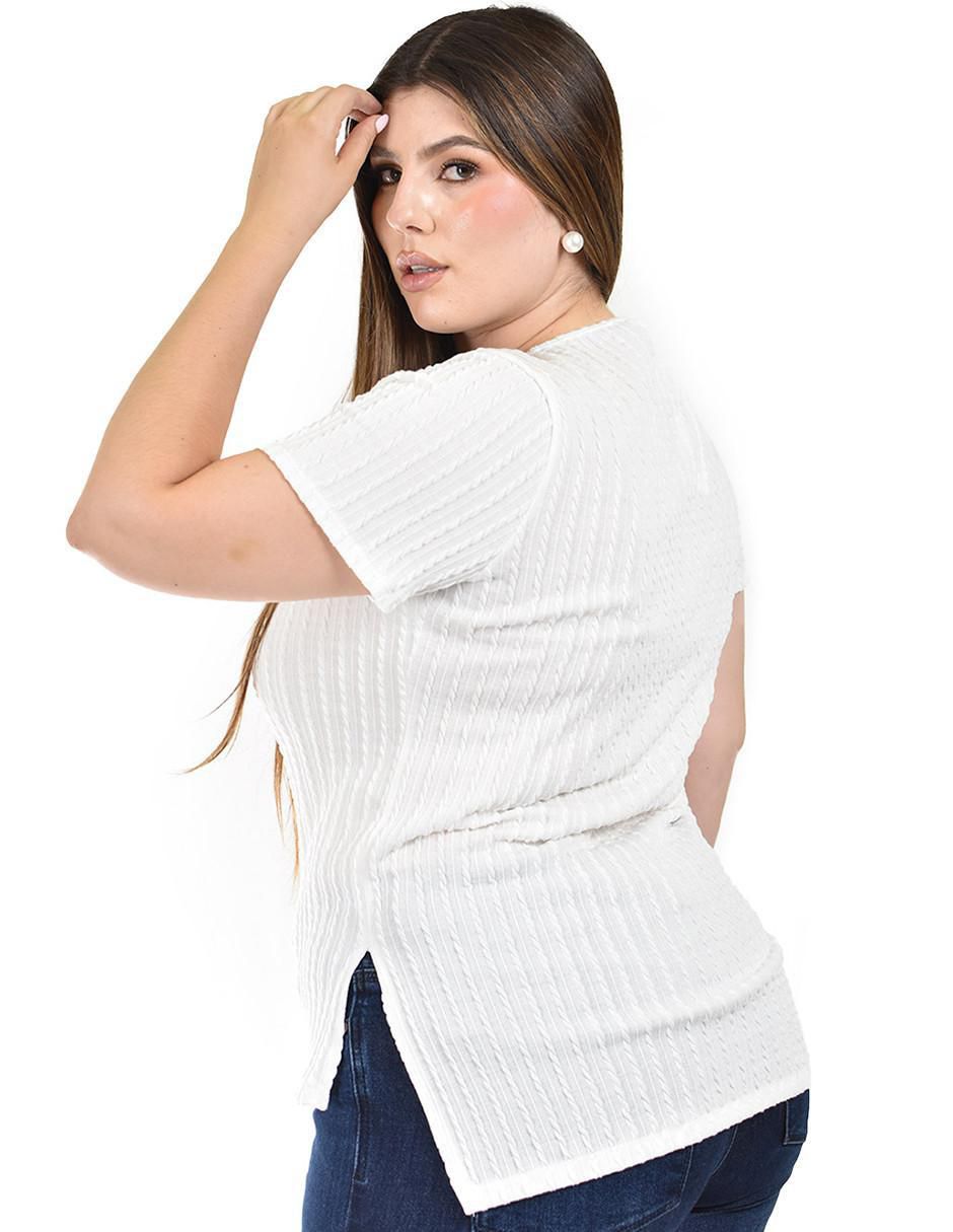 Blusa manga corta para mujer 7